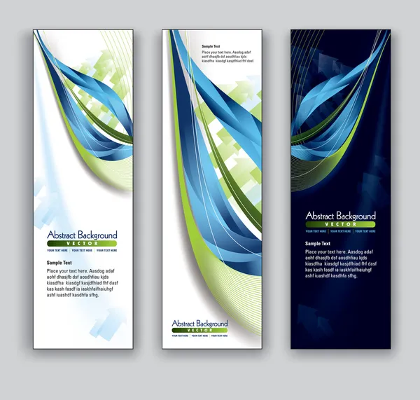 Banners abstractos. Fondos vectoriales. Formato Eps10 . — Vector de stock