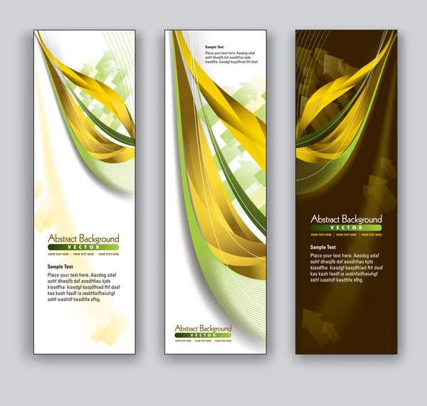 Banners abstractos. Fondos vectoriales. Formato Eps10 . — Vector de stock