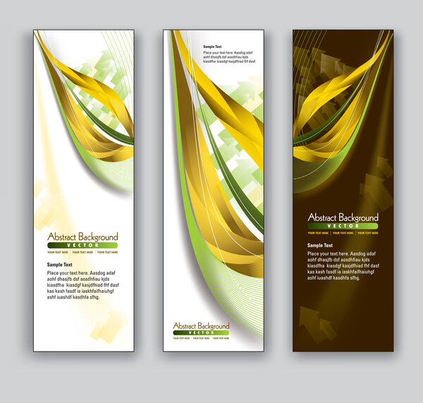 Abstract Banners. Vector Backgrounds. Eps10 Format.