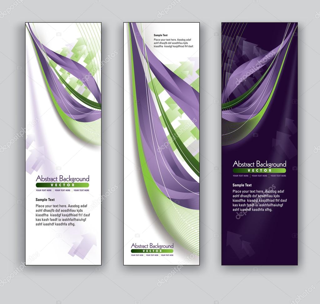 Abstract Banners. Vector Backgrounds. Eps10 Format.