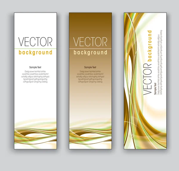 Vector Banners. Fondos abstractos. Eps10 . — Vector de stock