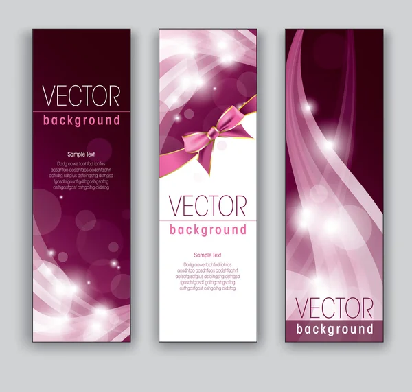 Vector Banners. Abstract Backgrounds. Eps10. — Stock Vector