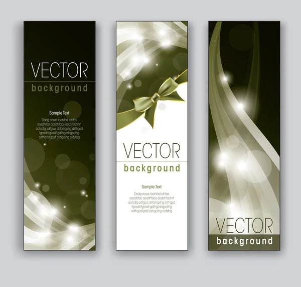 Vector Banners. Fondos abstractos. Eps10 . — Archivo Imágenes Vectoriales