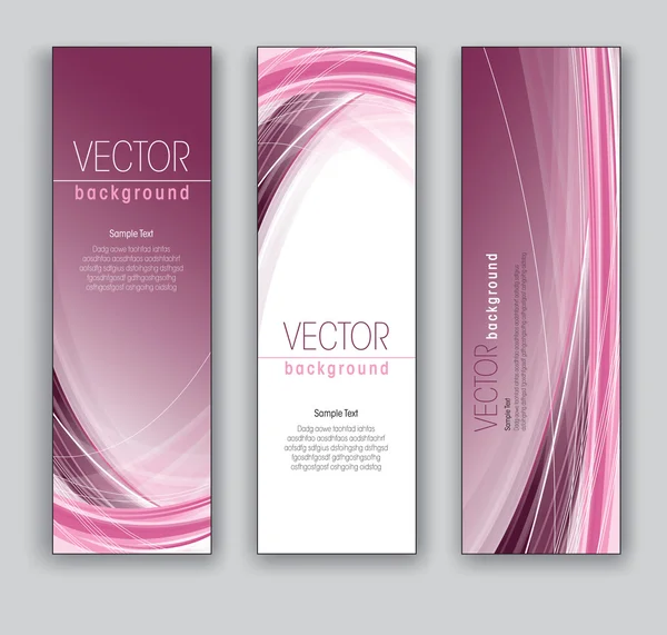 Vector Banners. Fondos abstractos. Eps10 . — Vector de stock