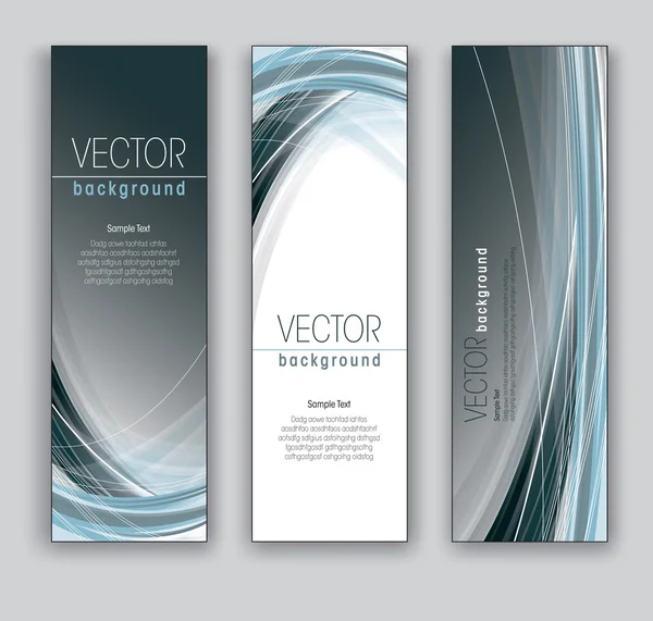 Vektor banners. abstrakta bakgrunder. eps10. — Stock vektor