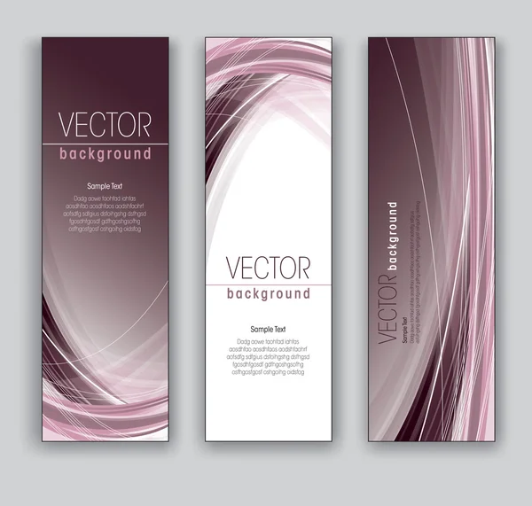 Vector Banners. Fondos abstractos. Eps10 . — Archivo Imágenes Vectoriales