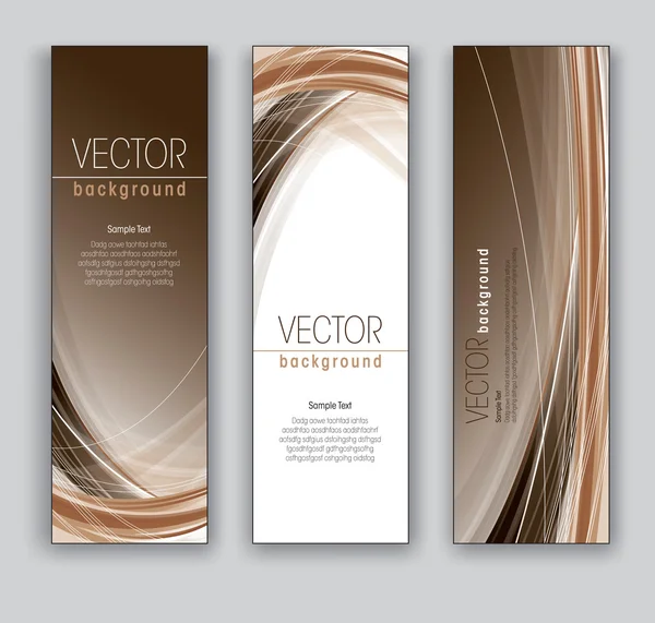 Vector Banners. Fondos abstractos. Eps10 . — Vector de stock