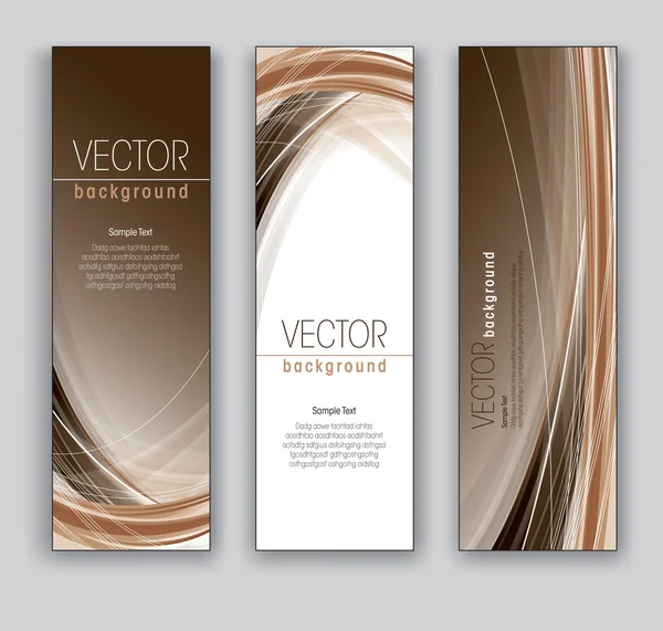 Vector Banners. Fondos abstractos. Eps10 . — Archivo Imágenes Vectoriales