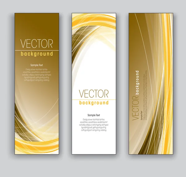 Vector Banners. Fondos abstractos. Eps10 . — Archivo Imágenes Vectoriales