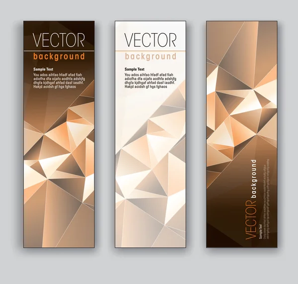 Vector Banners. Fondos abstractos. Eps10 . — Archivo Imágenes Vectoriales
