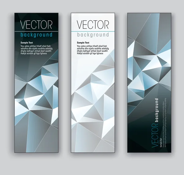 Vector Banners. Fondos abstractos. Eps10 . — Archivo Imágenes Vectoriales