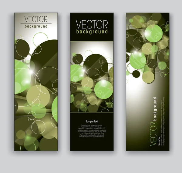 Banners abstractos. Ilustración vectorial. Eps10 . — Vector de stock