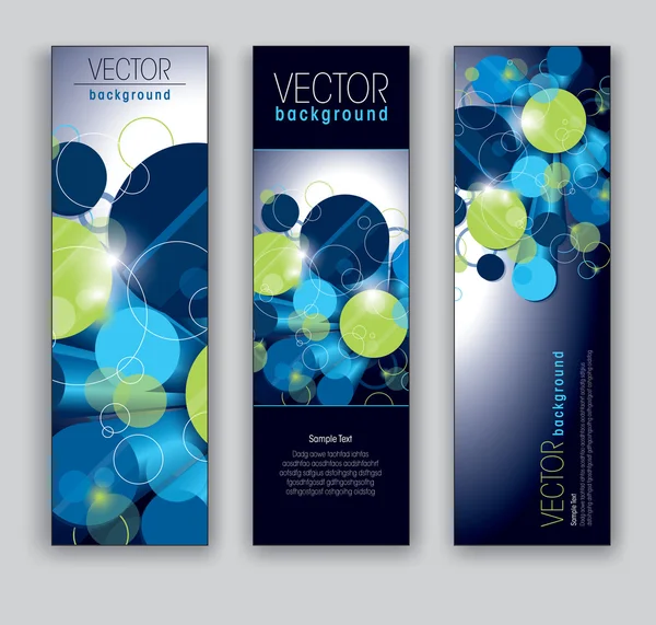 Banners abstractos. Ilustración vectorial. Eps10 . — Vector de stock