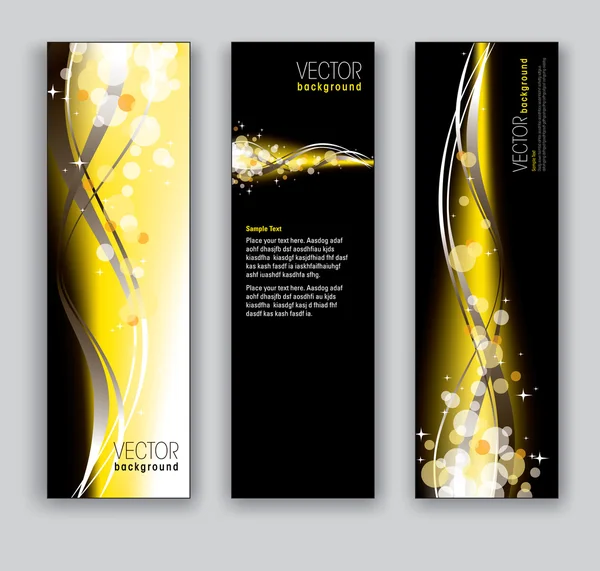 Vector Banners. Fondos abstractos. Eps10 . — Vector de stock