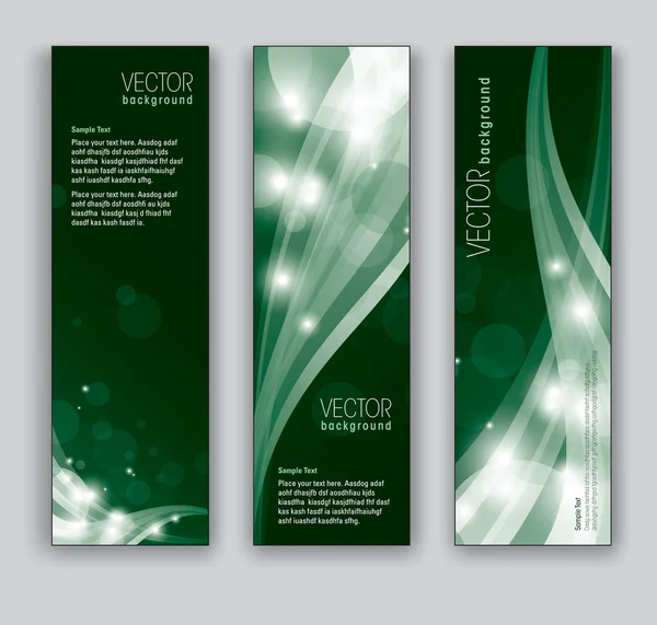 Vector banners. abstracte achtergronden. eps10. — Stockvector