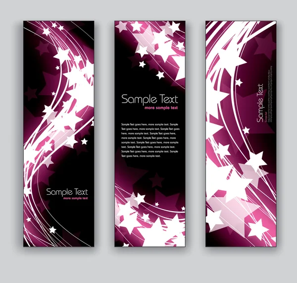 Abstracte banners. vector achtergronden. eps10. — Stockvector