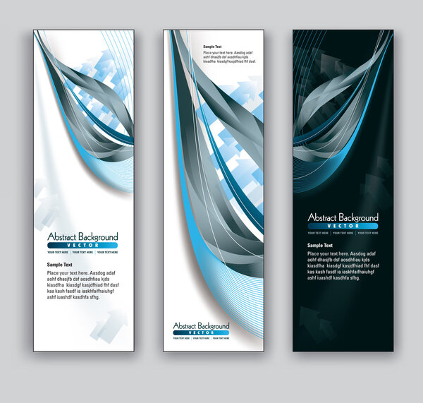 Abstract Banners. Vector Backgrounds. Eps10.