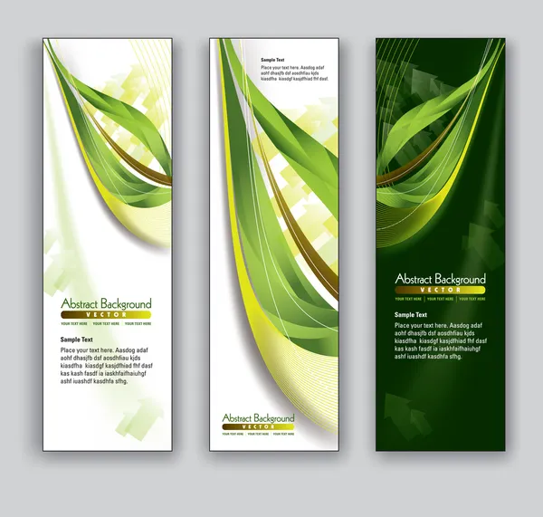 Banners abstractos. Fondos vectoriales. Eps10 . — Vector de stock