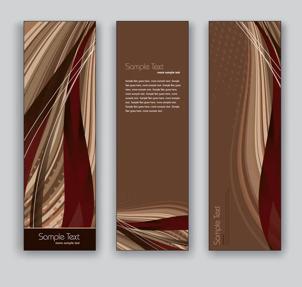 Banners abstratos. Antecedentes vetoriais. Eps10 . — Vetor de Stock