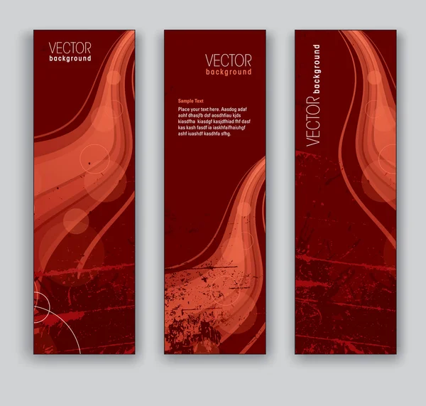 Banners abstratos. Antecedentes vetoriais. Eps10 . — Vetor de Stock