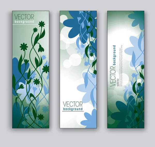 Floral Banners. Fondos abstractos. Eps10 . — Vector de stock