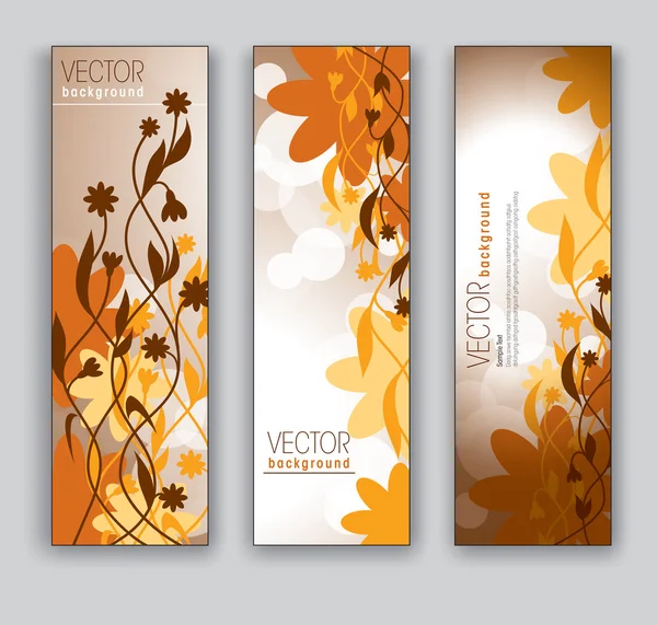 Floral Banners. Fondos abstractos. Eps10 . — Vector de stock