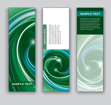 afiş soyut. vektör arka planlar. Üçlü set.