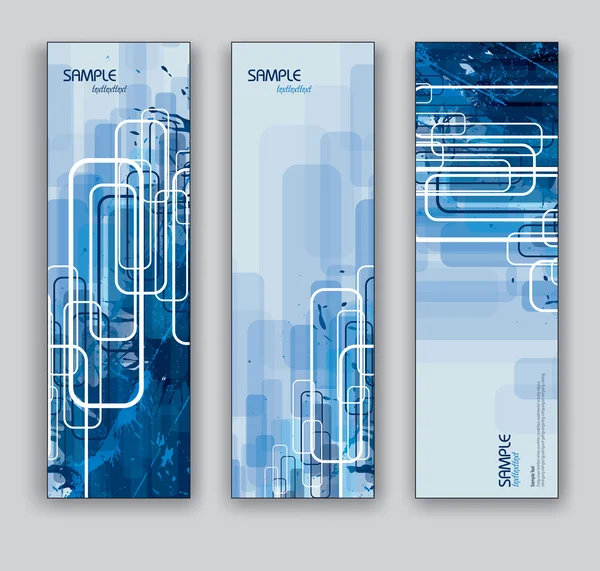 Abstrakt banners. vektor bakgrunder. tre. — Stock vektor