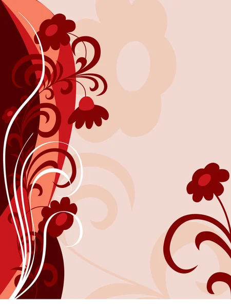 Floral bakgrund. vektor illustration. — Stock vektor