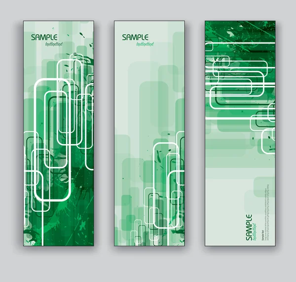 Vektor banners. abstrakta bakgrunder. — Stock vektor