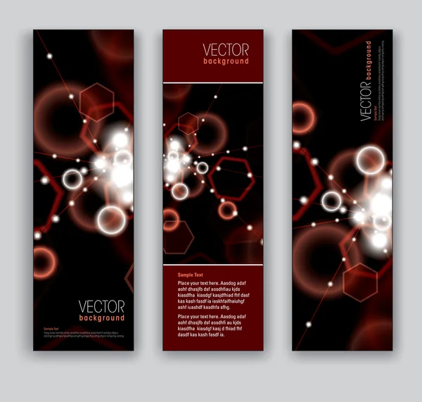 Vector Banners. Fondos abstractos . — Vector de stock