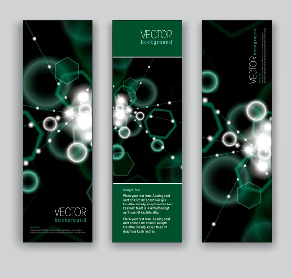 Vector Banners. Fondos abstractos . — Vector de stock