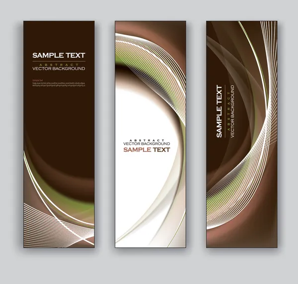 Vector Banners. Contexto abstrato . — Vetor de Stock