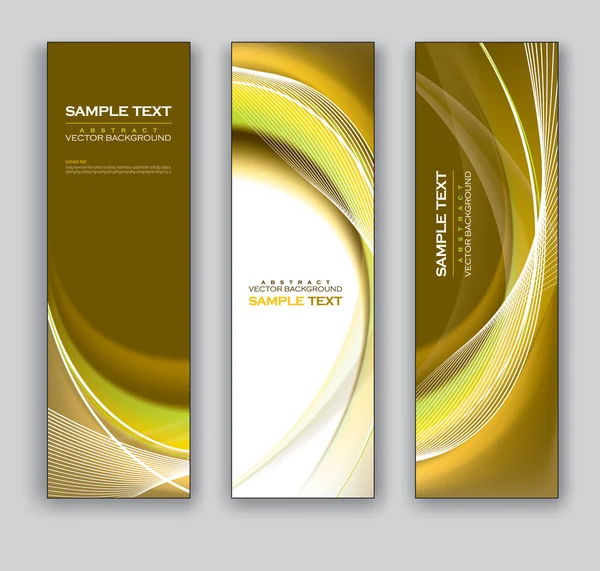 Vector banners. abstracte achtergronden. — Stockvector