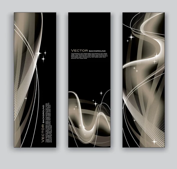 Vector Banners. Contexto abstrato . — Vetor de Stock