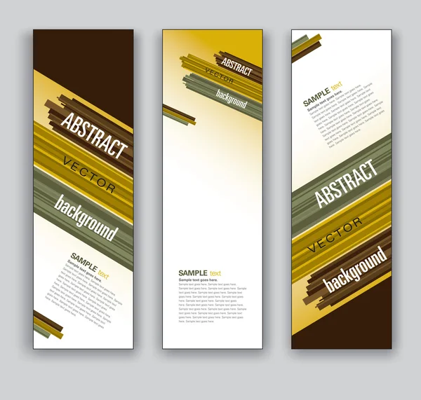 Vector banners. abstracte achtergronden. — Stockvector