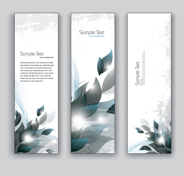 Vector banners. abstracte achtergronden. — Stockvector