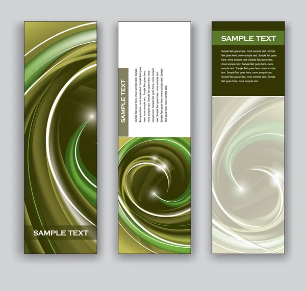 Vector Banners. Abstract Backgrounds. — Stock Vector