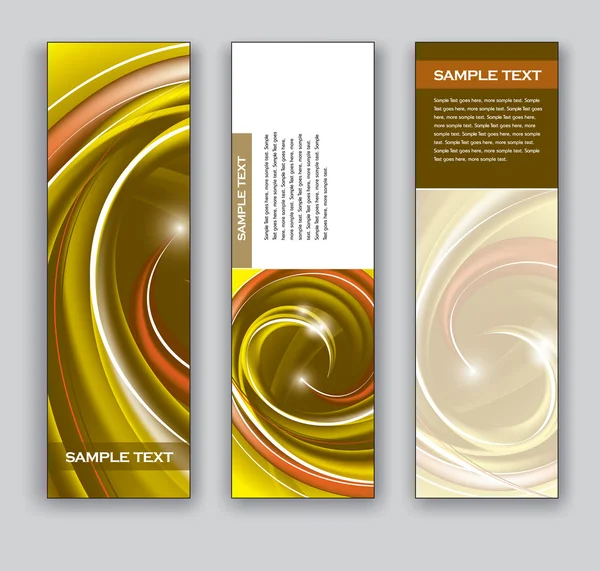 Vector Banners. Abstract Backgrounds. — Stock Vector