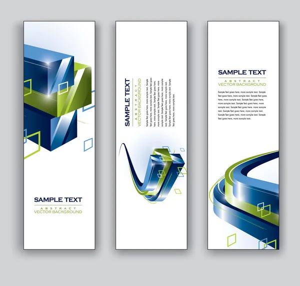 Vector Banners. Fondos abstractos . — Vector de stock