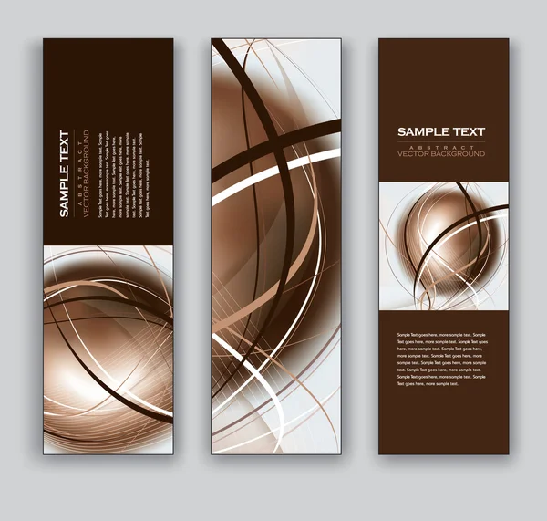 Vector Banners. Fondos abstractos . — Vector de stock