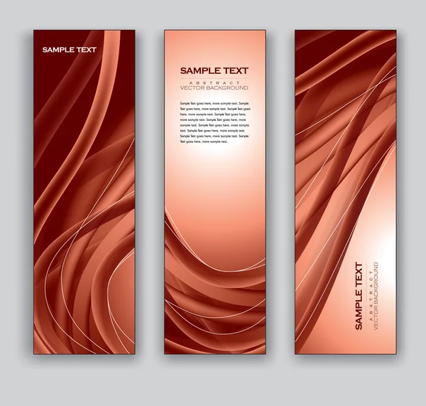 Vector Banners. Fondos abstractos . — Archivo Imágenes Vectoriales