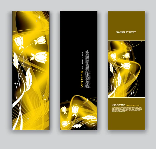 Vector Banners. Fondos abstractos . — Vector de stock