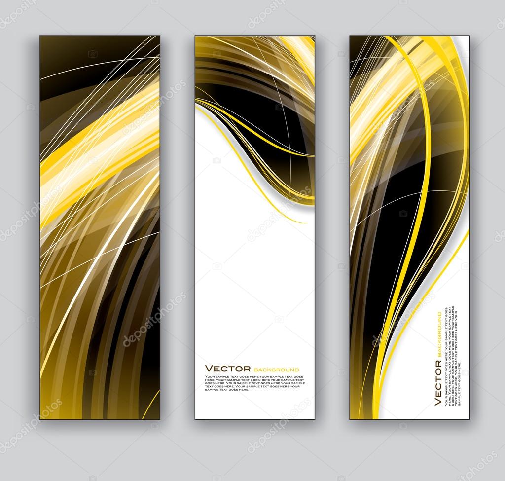 Vector Banners. Abstract Backgrounds.