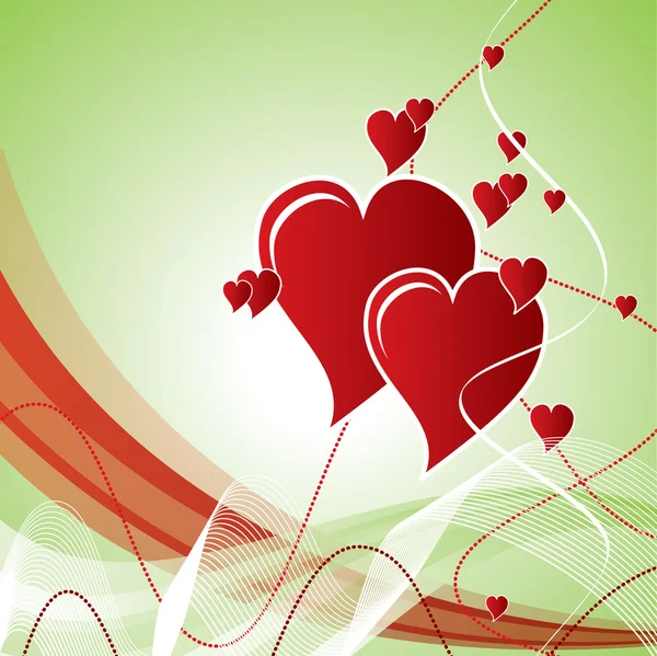 Hearts. Valentine's Day Background. — Stock Vector