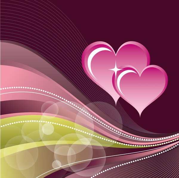 Hearts. Valentine's Day Background.
