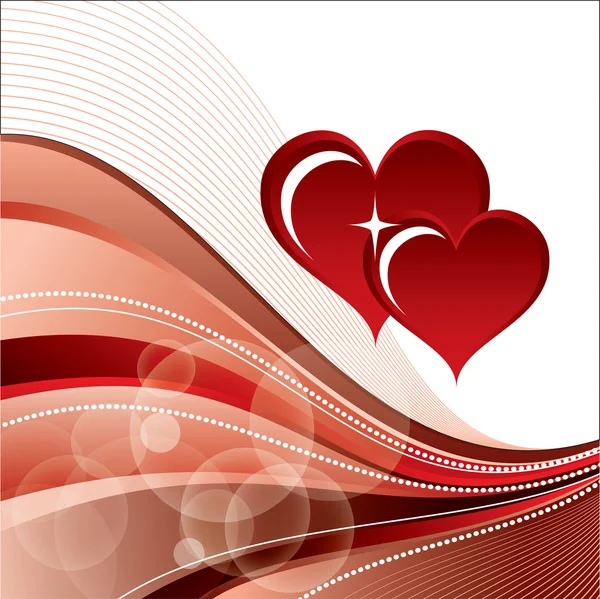 Hearts. Valentine's Day Background. — Stock Vector