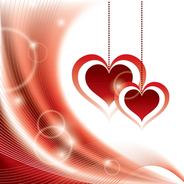 Сердца. Фон дня святого Валентина . — стоковый вектор
