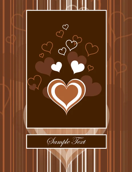 Hearts. Valentine's Day Background. — Stock Vector