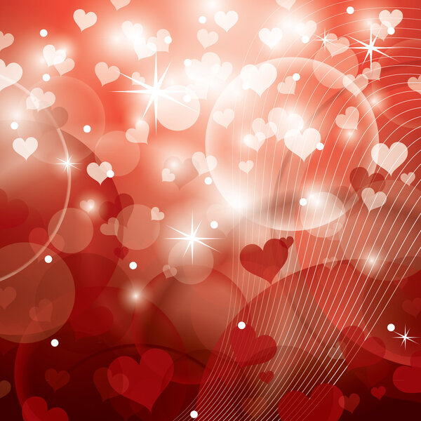 Hearts. Valentine's Day Background.